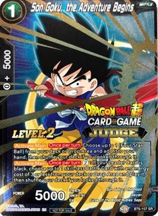 Son Goku, the Adventure Begins (Level 2) #BT6-107 — Judge Promotion Cards