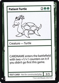 Patient Turtle - Mystery Booster: Convention Edition Exclusives - Magic: The Gathering card