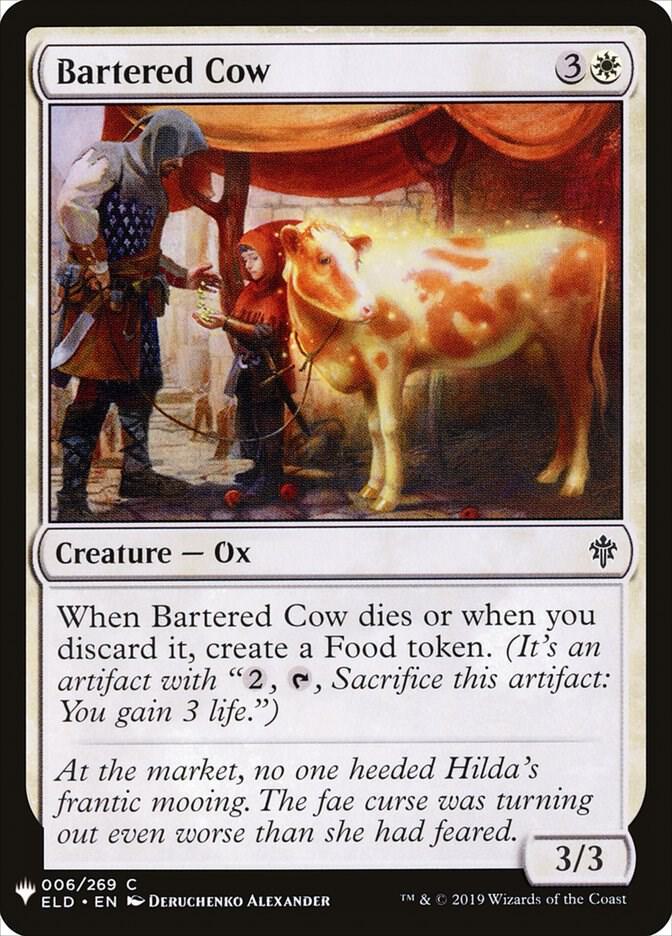 Bartered Cow #ELD-6 — The List