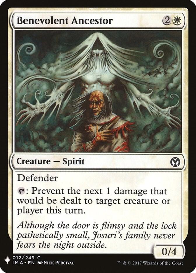 Benevolent Ancestor #IMA-12 — The List
