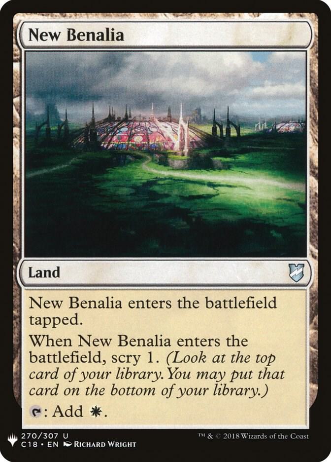 New Benalia #C18-270 — The List