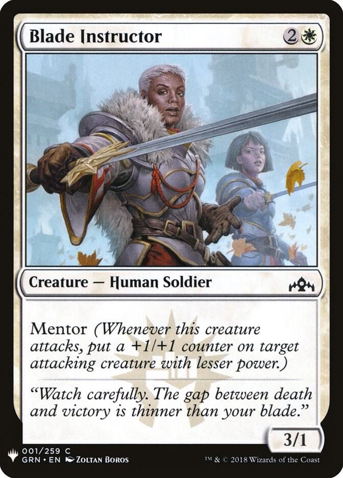 Blade Instructor #GRN-1 — The List