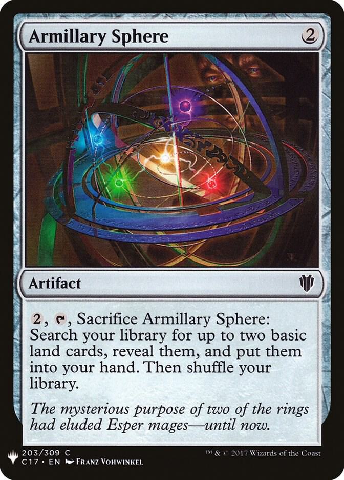 Armillary Sphere #C17-203 — The List