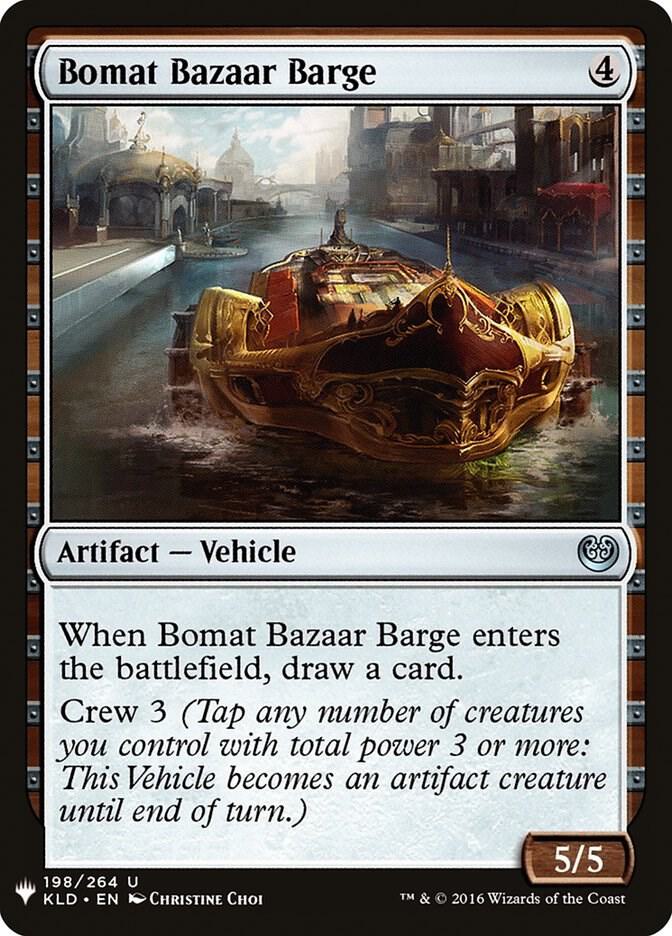 Bomat Bazaar Barge #KLD-198 — The List