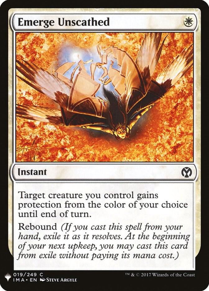 Emerge Unscathed #IMA-19 — The List