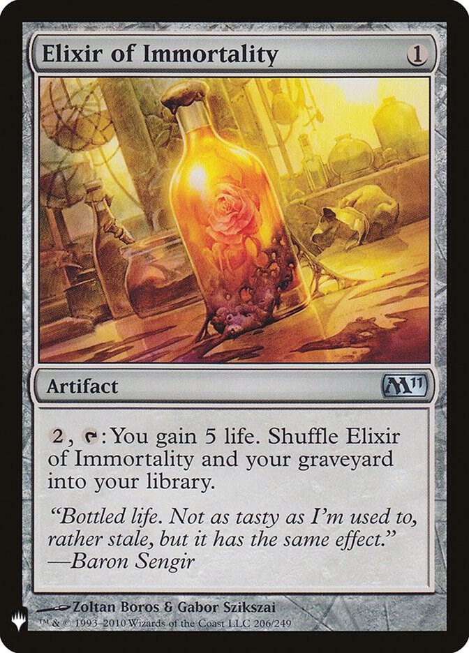 Elixir of Immortality #M11-206 — The List