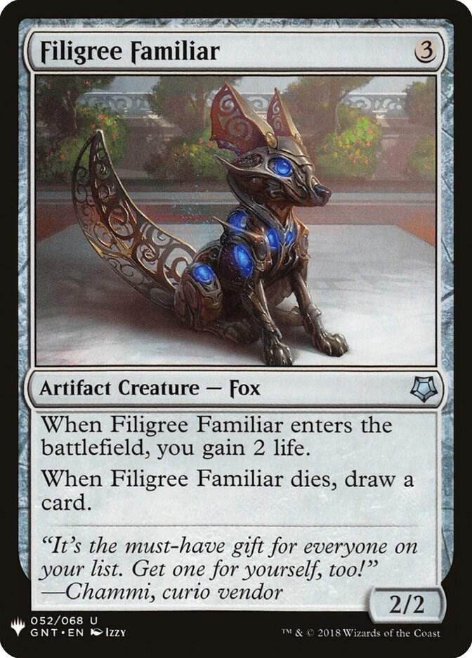 Filigree Familiar #GNT-52 — The List