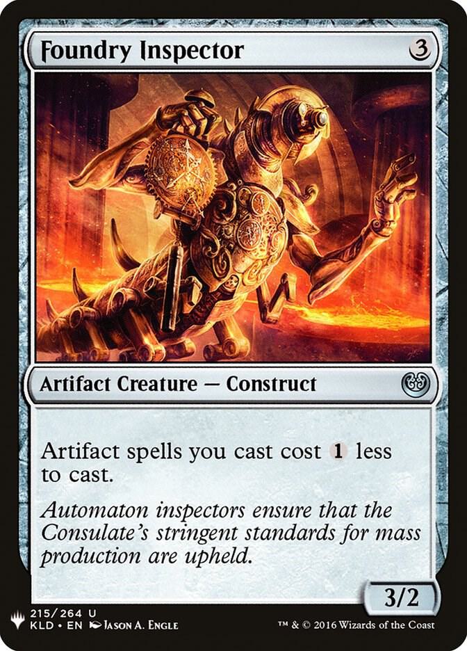 Foundry Inspector #KLD-215 — The List