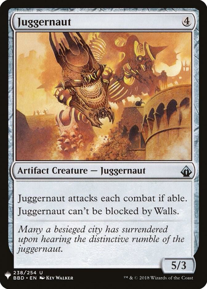 Juggernaut #BBD-238 — The List