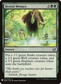 Bestial Menace - Flesh And Blood Tcg The List Reprints trading card