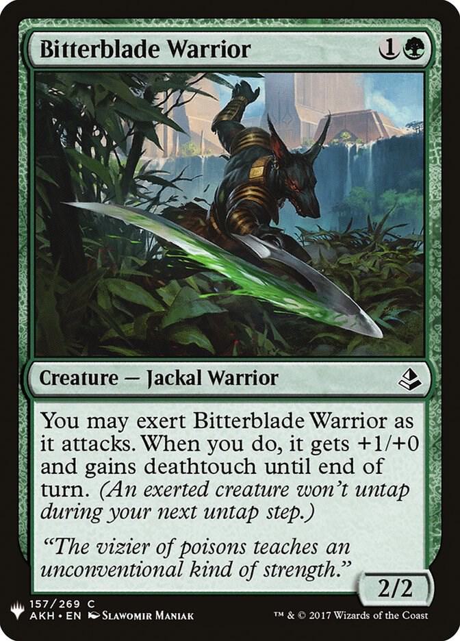 Bitterblade Warrior #AKH-157 — The List