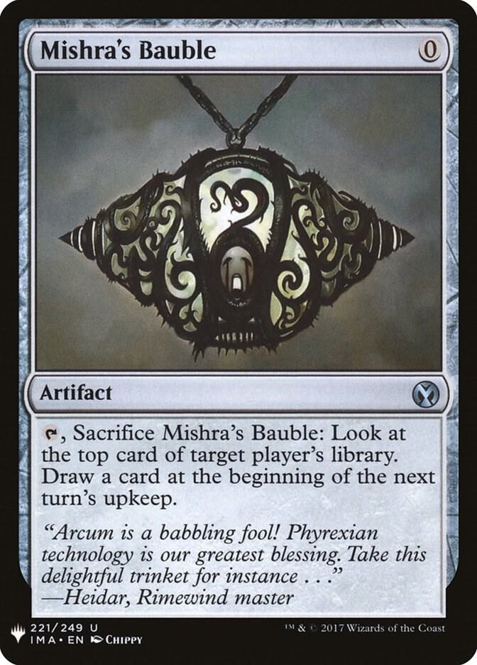 Mishra's Bauble #IMA-221 — The List