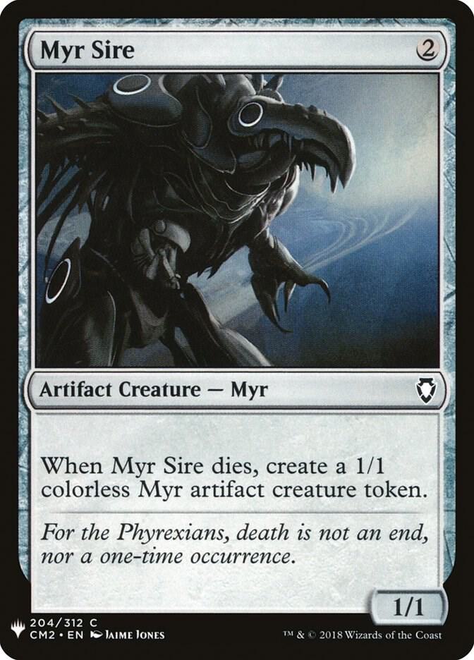 Myr Sire #CM2-204 — The List