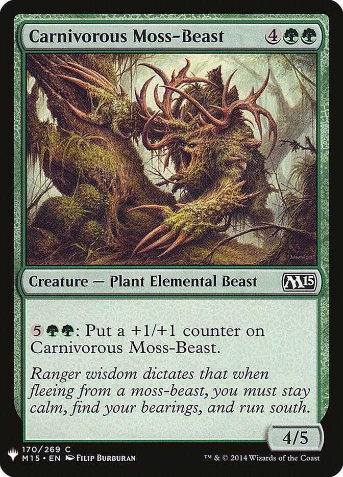 Carnivorous Moss-Beast #M15-170 — The List