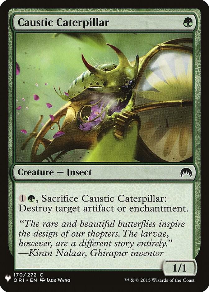 Caustic Caterpillar #ORI-170 — The List