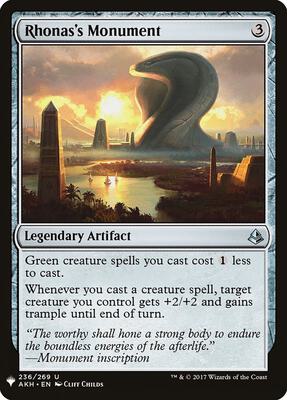 Rhonas's Monument #236 – The List Reprints (Uncommon)