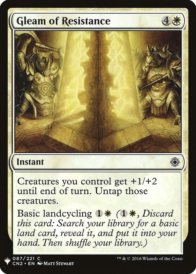 Gleam of Resistance #CN2-87 — The List