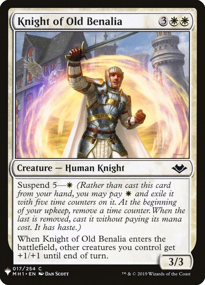 Knight of Old Benalia #MH1-17 — The List