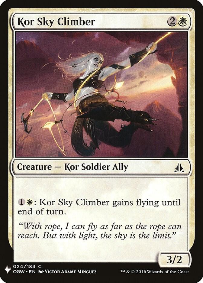 Kor Sky Climber #OGW-24 — The List