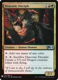 Draconic Disciple (The List Reprints)