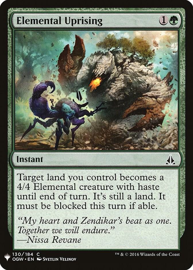 Elemental Uprising #OGW-130 — The List