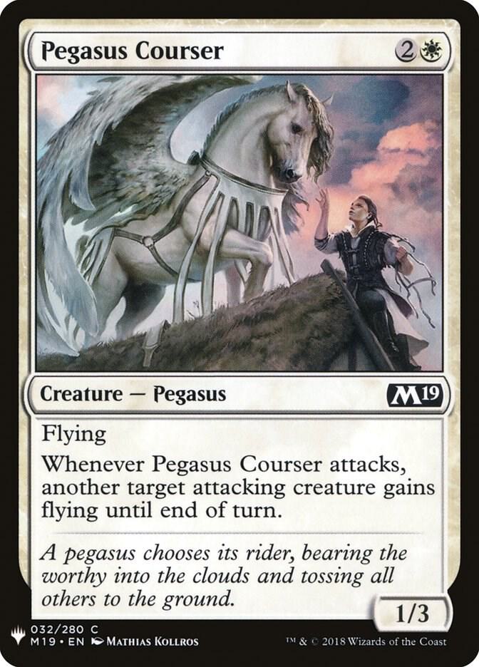Pegasus Courser #M19-32 — The List