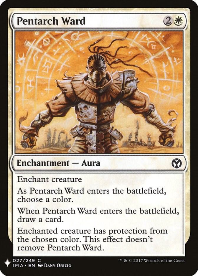 Pentarch Ward #IMA-27 — The List