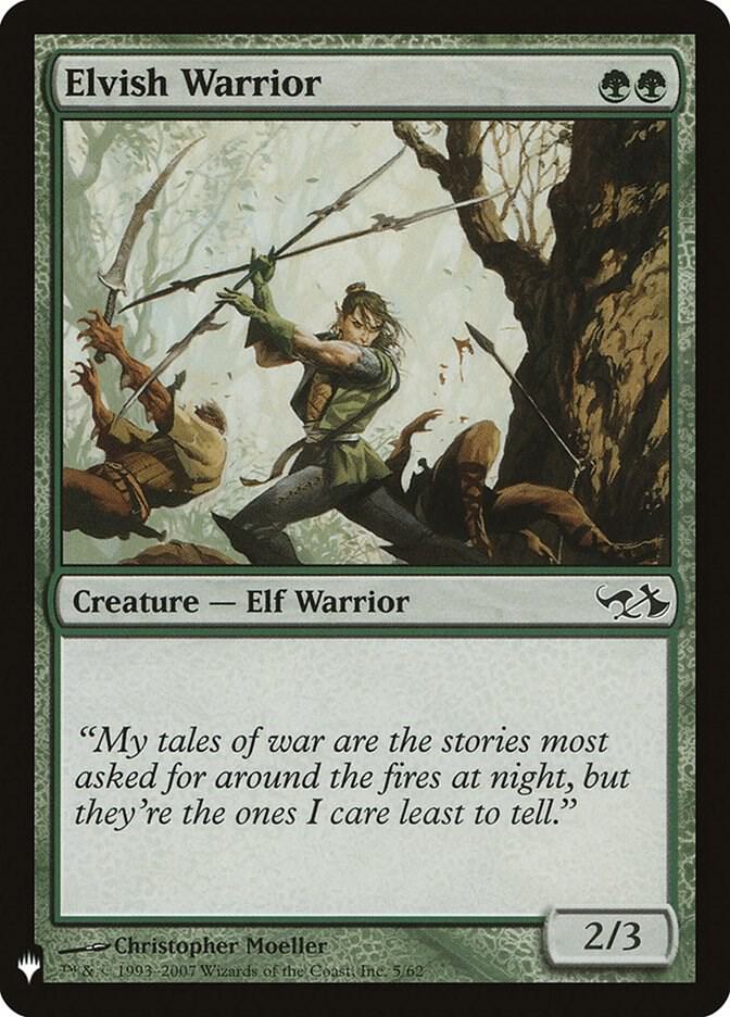 Elvish Warrior #DD1-5 — The List