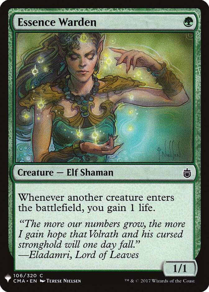Essence Warden #CMA-106 — The List
