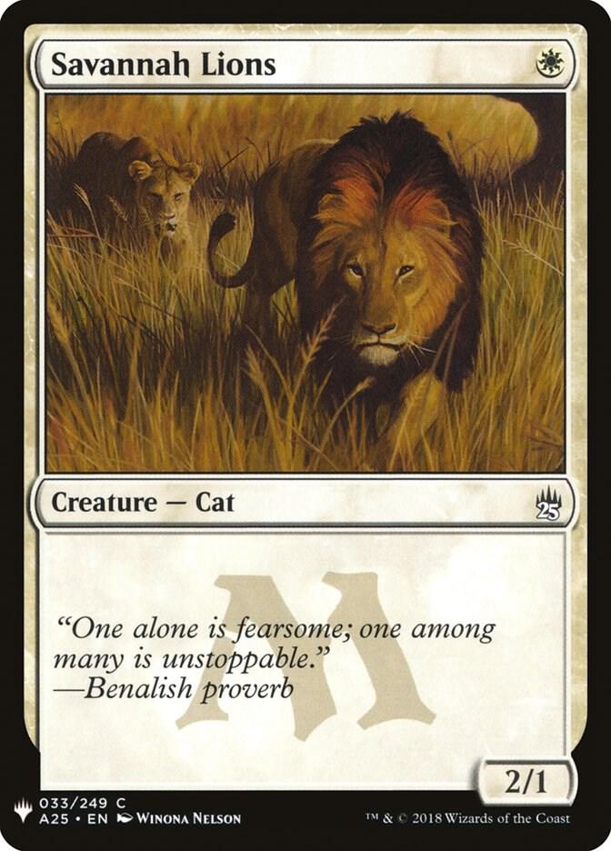 Savannah　１枚　英語　MTG Savannah Lions - The List Reprints - Magic: The Gathering