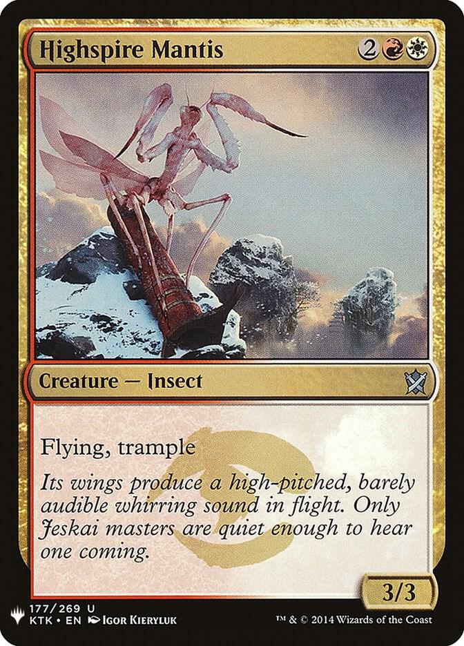 Highspire Mantis #KTK-177 — The List
