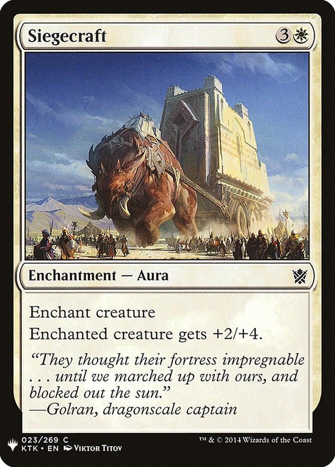 Siegecraft #KTK-23 — The List