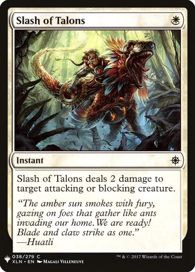 Slash of Talons #XLN-38 — The List