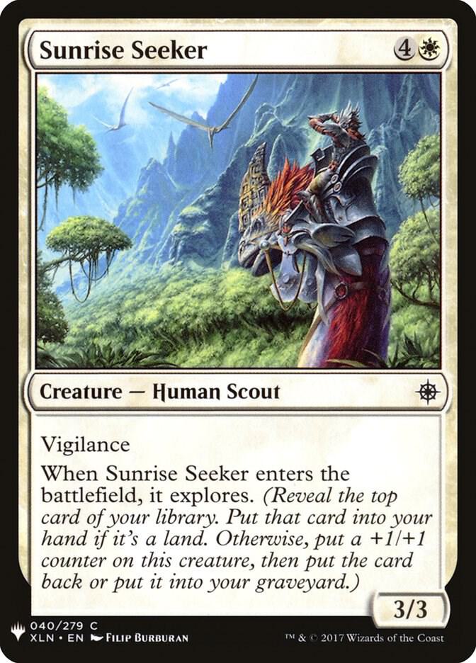 Sunrise Seeker #XLN-40 — The List