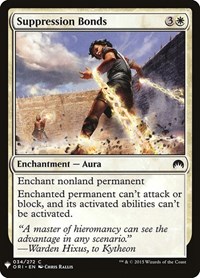 Suppression Bonds - The List Reprints - Magic: The Gathering card