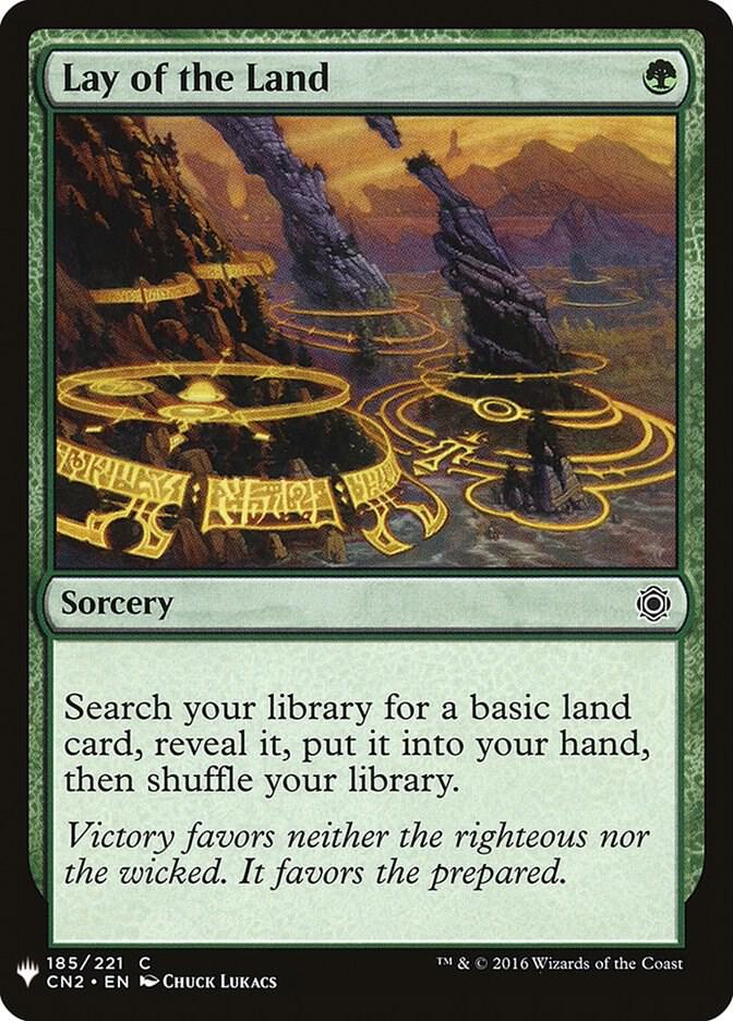 Lay of the Land #CN2-185 — The List