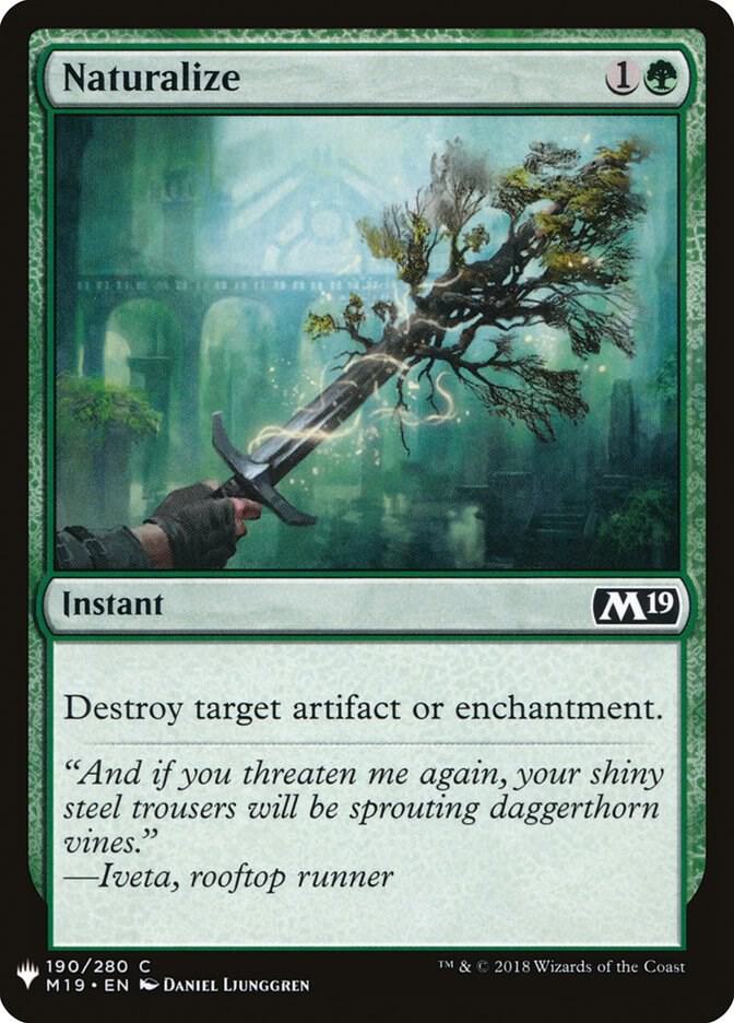 Naturalize #M19-190 — The List