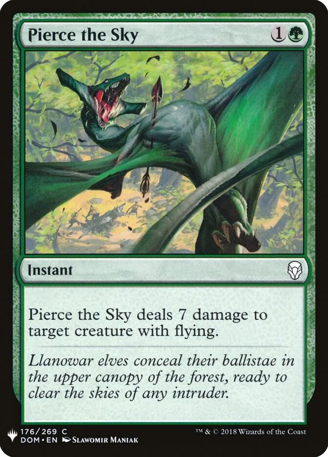 Pierce the Sky #DOM-176 — The List