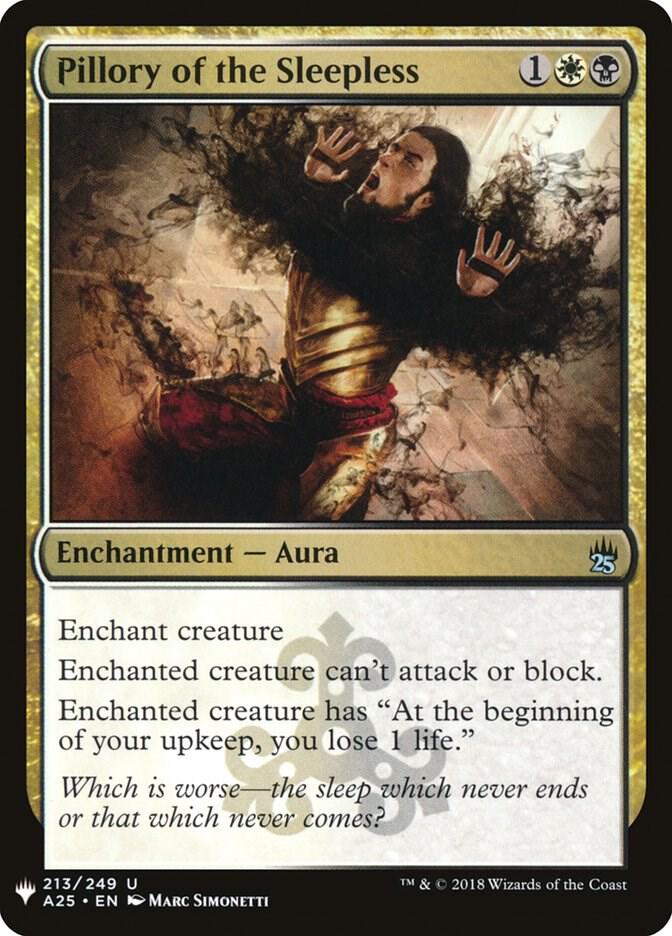 Pillory of the Sleepless #A25-213 — The List