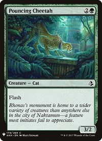 Pouncing Cheetah (The List Reprints)