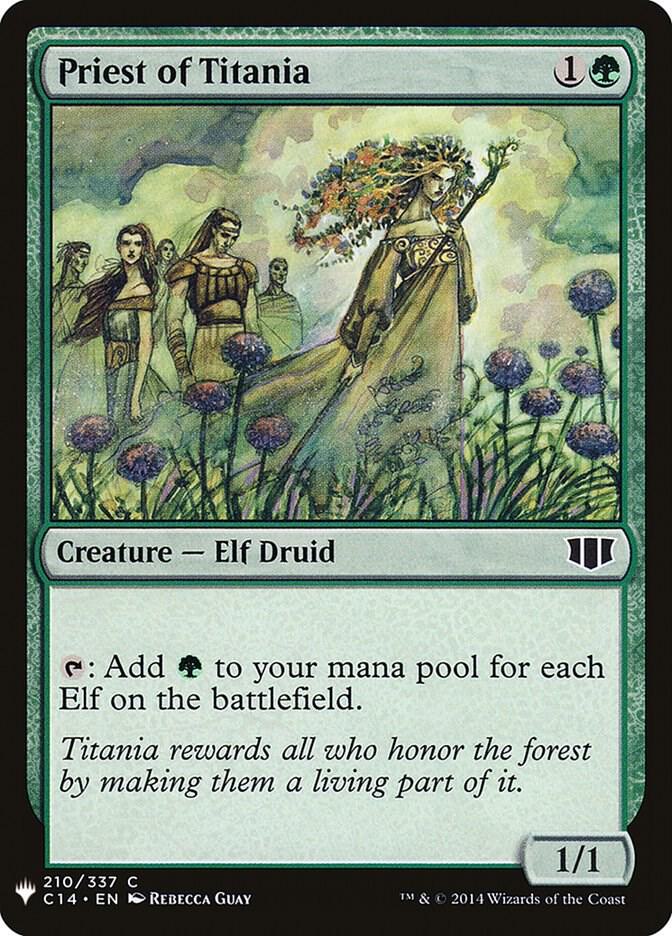 Priest of Titania #C14-210 — The List