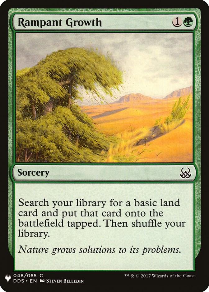 Rampant Growth #DDS-48 — The List