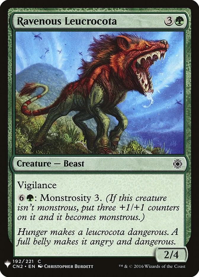 Ravenous Leucrocota #CN2-192 — The List