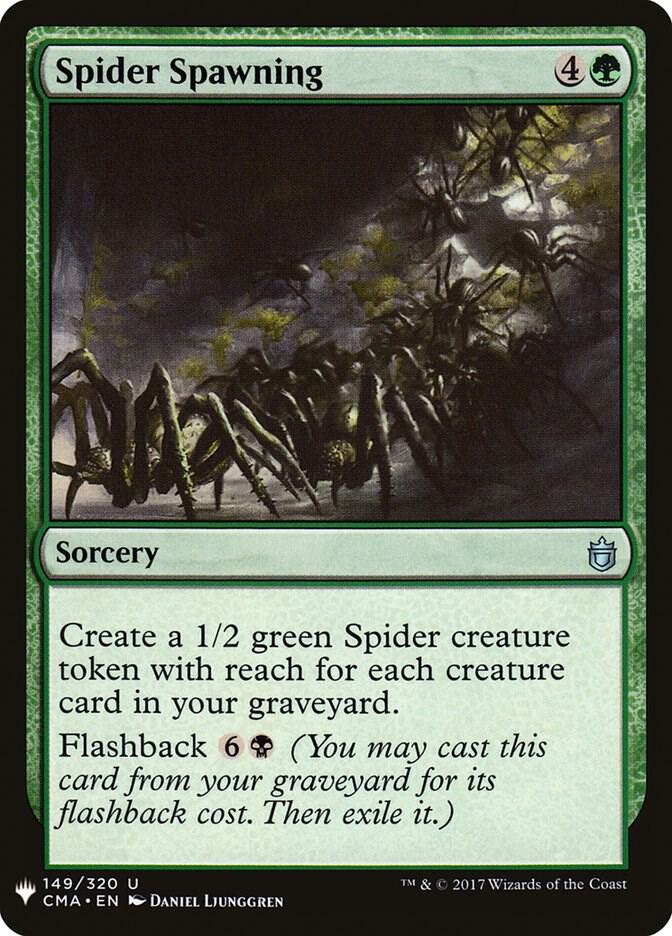 Spider Spawning #CMA-149 — The List