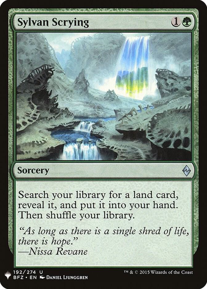 Sylvan Scrying #BFZ-192 — The List