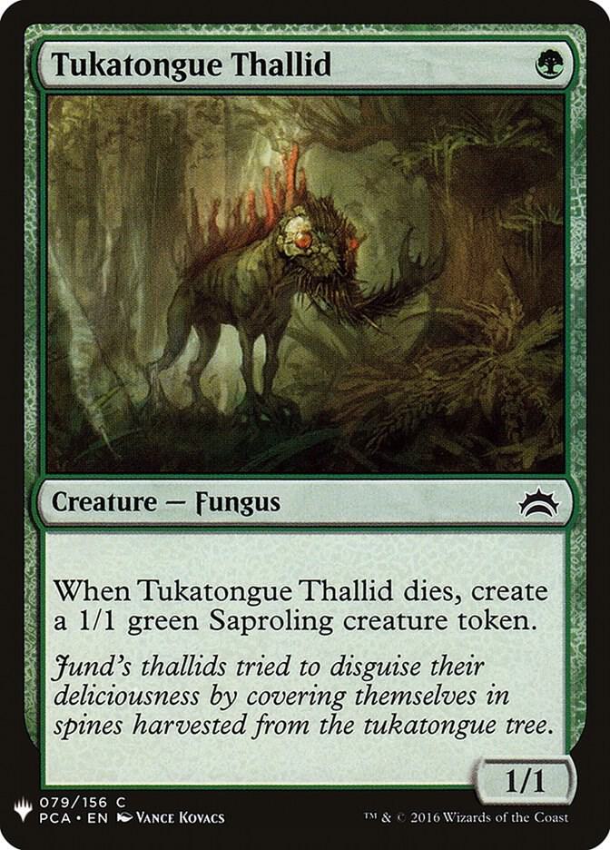 Tukatongue Thallid #PCA-79 — The List