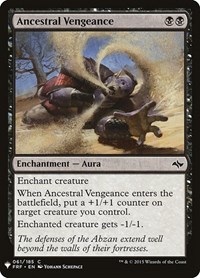 Ancestral Vengeance - The List Reprints - Magic: The Gathering card