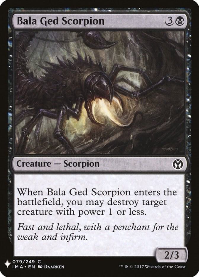 Bala Ged Scorpion #IMA-79 — The List