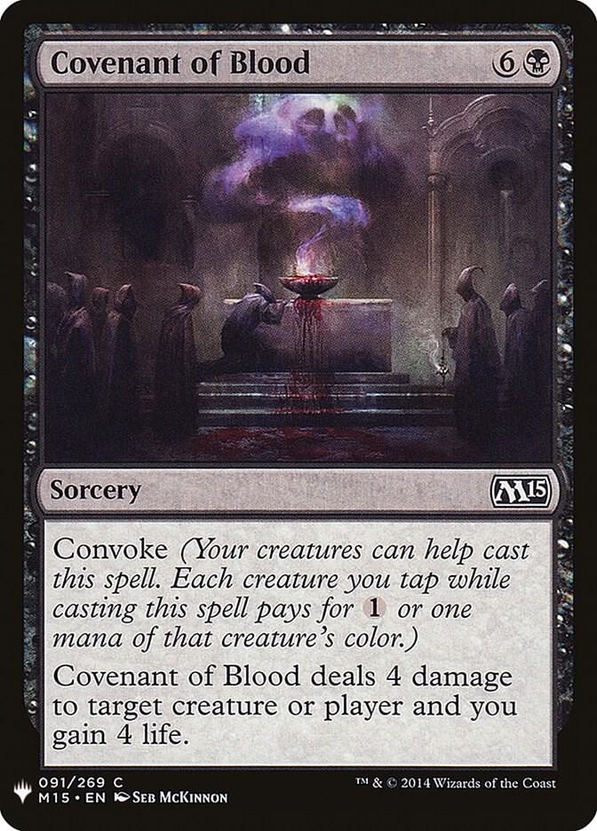 Covenant of Blood #M15-91 — The List