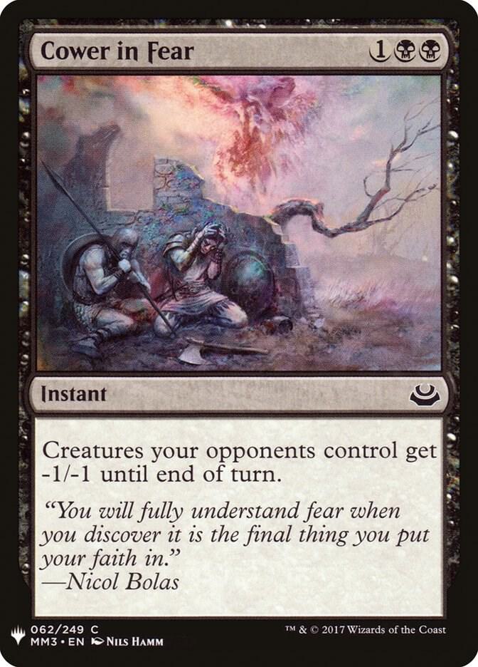 Cower in Fear #MM3-62 — The List
